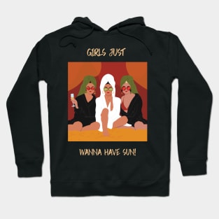 Girls just wanna have sun | summer vibes | waiting for sun Hoodie